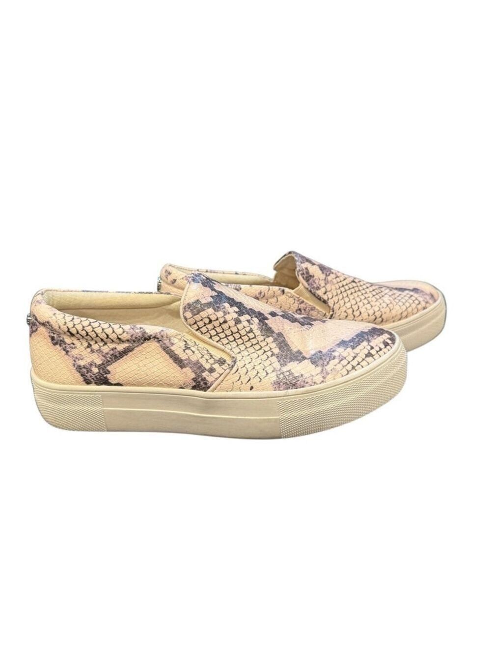 Steve Madden Snake Print Slip-On Sneakers - Size 7